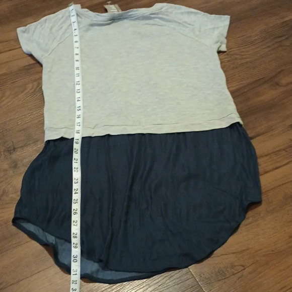 Dolan Left Coast Collection Grey Blue Baja Coastal Textured Layered Top A26 - Picture 5 of 6